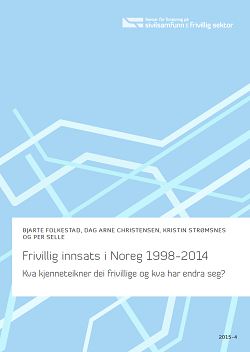 Rapporten Frivillig innsats i Noreg 1998–2014: Kva kjenneteikner dei frivillige og kva har endra seg?